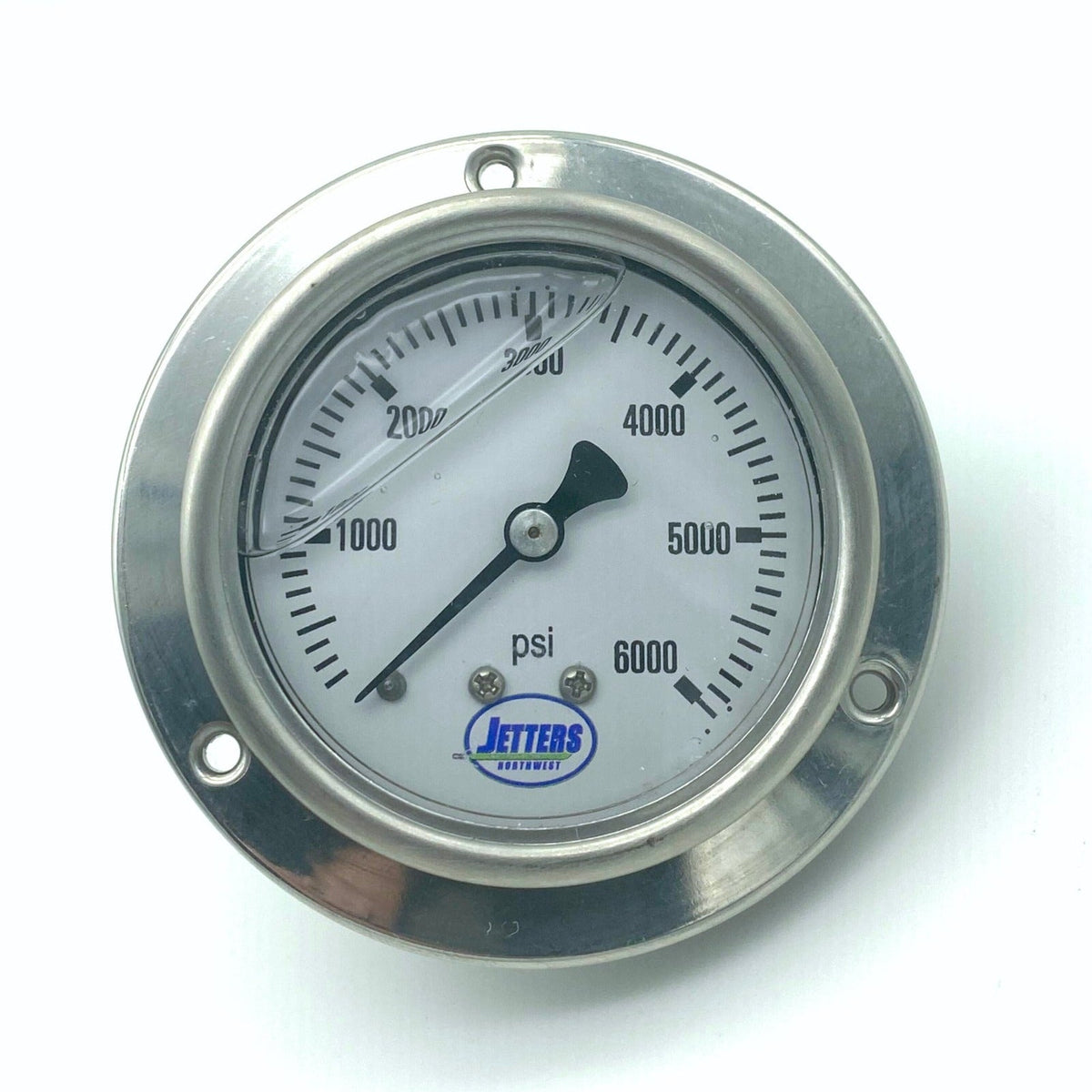 0–6000 PSI Heavy-Duty Stainless Steel Panel Mount Pressure Gauge