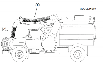 6" Vactor Style Cuffed Rubber Debris Hose