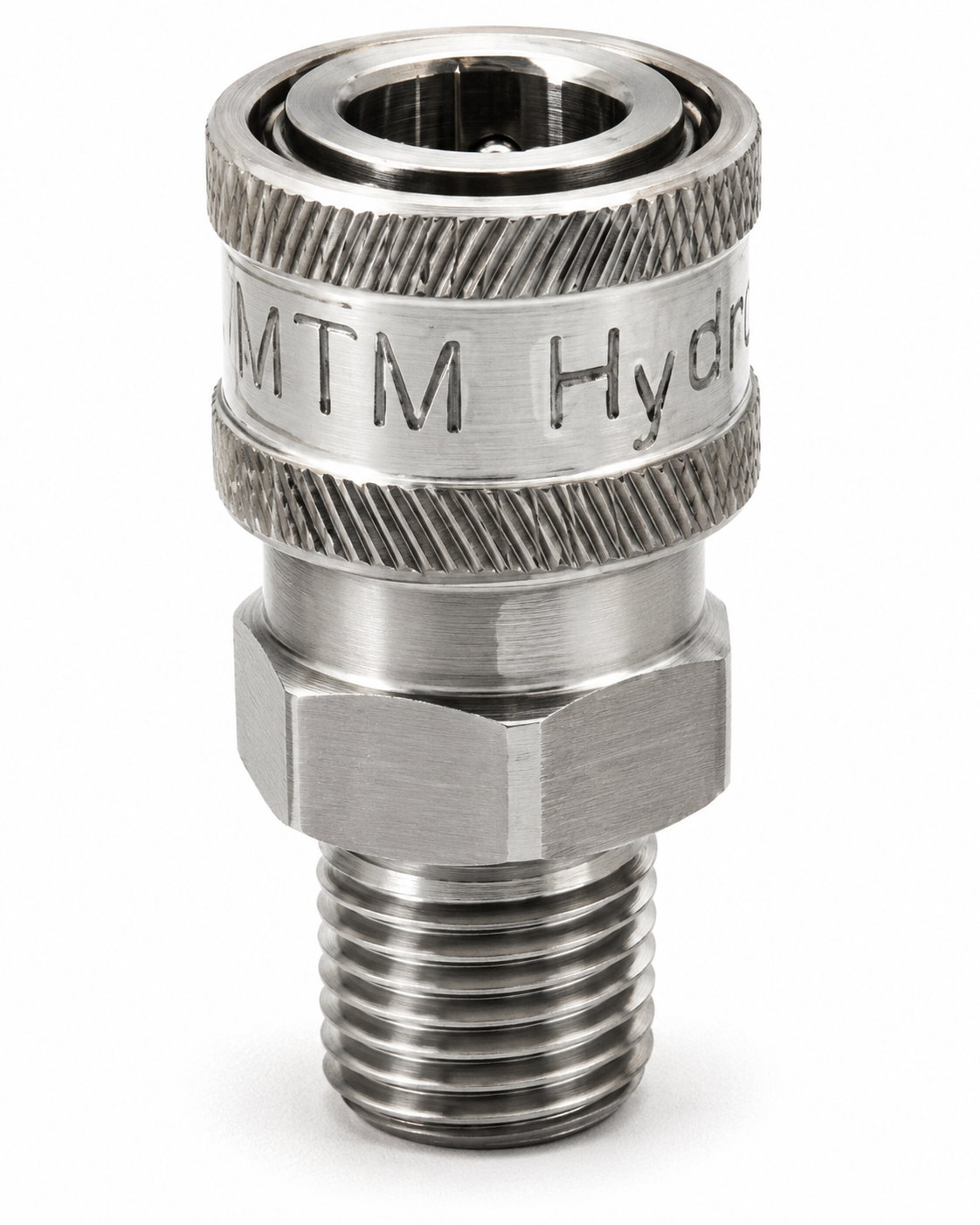 Stainless Steel 1/2" Quick Connect Socket x 1/2" MPT – 5000 PSI