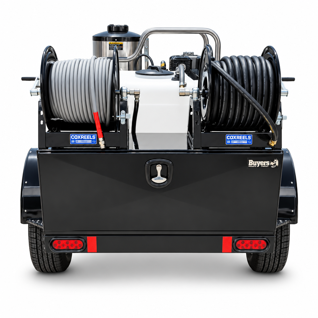 Seattle Pump Custom BE Gas Hot Water Pressure Water Trailer, Belt Drive, 4.0 | 4000