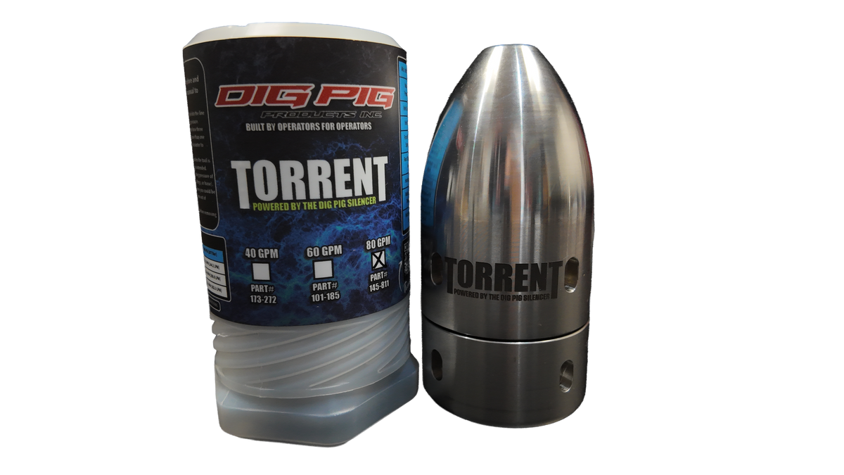 Dig Pig Titan Torrent Rotating Sewer Cleaning Nozzle