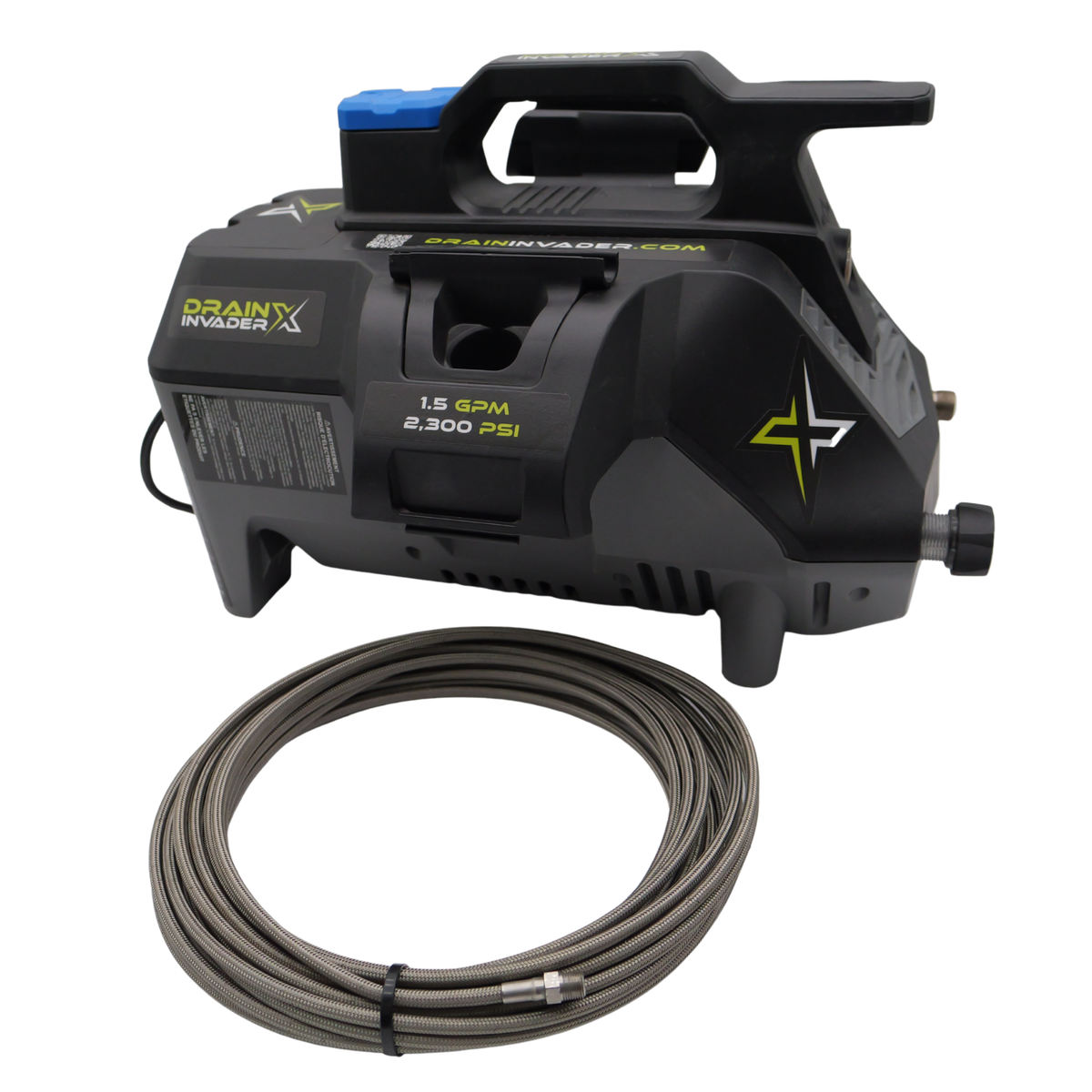 Drain Invader X Hand-Carry Electric Sewer Jetter, 1.5 GPM | 2300 PSI