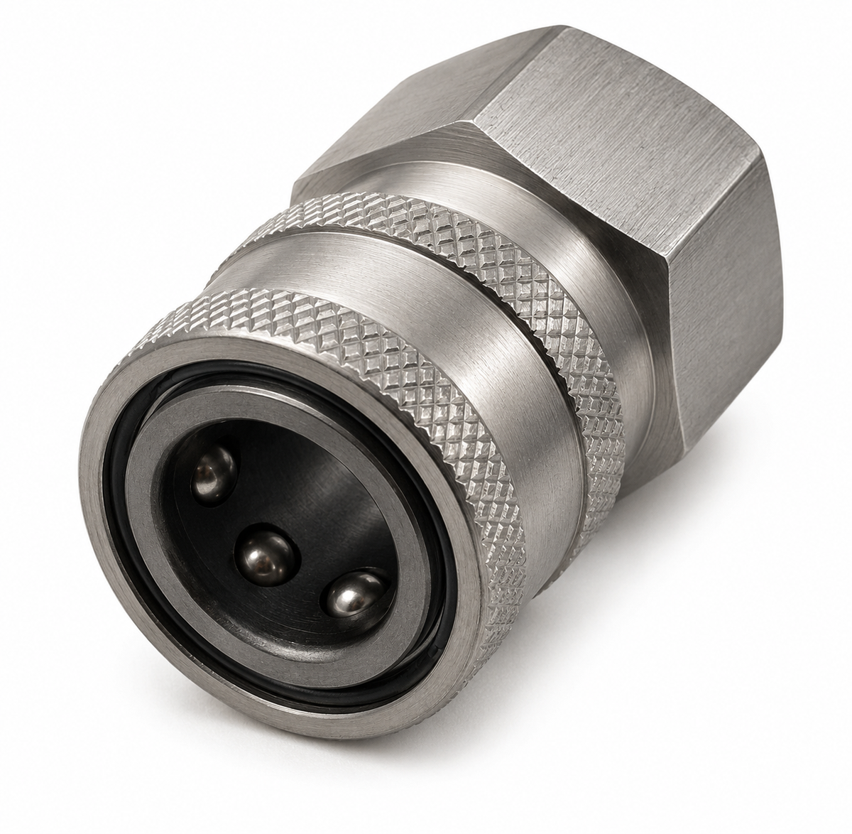 Stainless Steel 3/8" Quick Connect Socket x 3/8" FPT