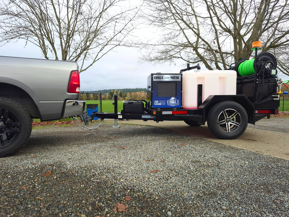 EAGLE 200 Trailer Jetters, 10-12 GPM | 3000 - 4000 PSI