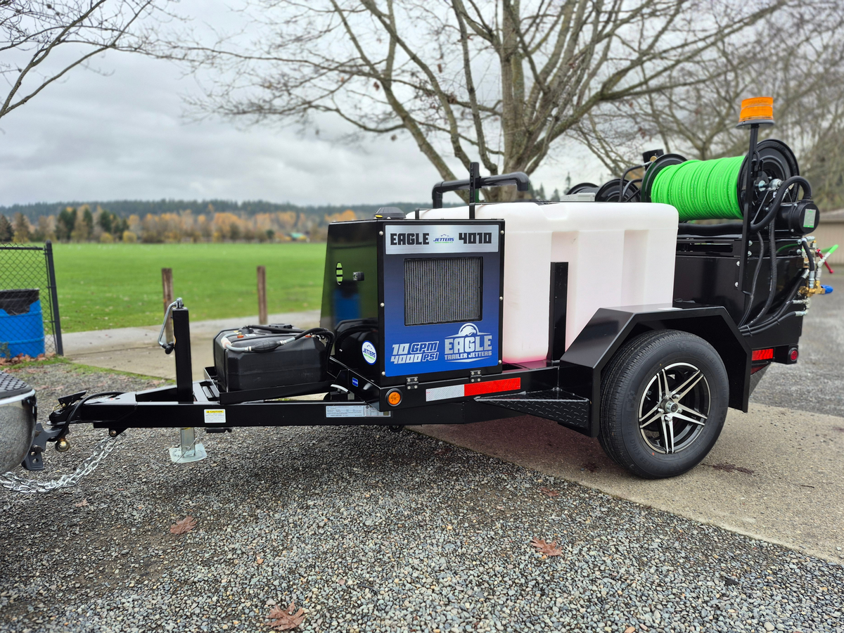 EAGLE 200 Trailer Jetters, 10-12 GPM | 3000 - 4000 PSI