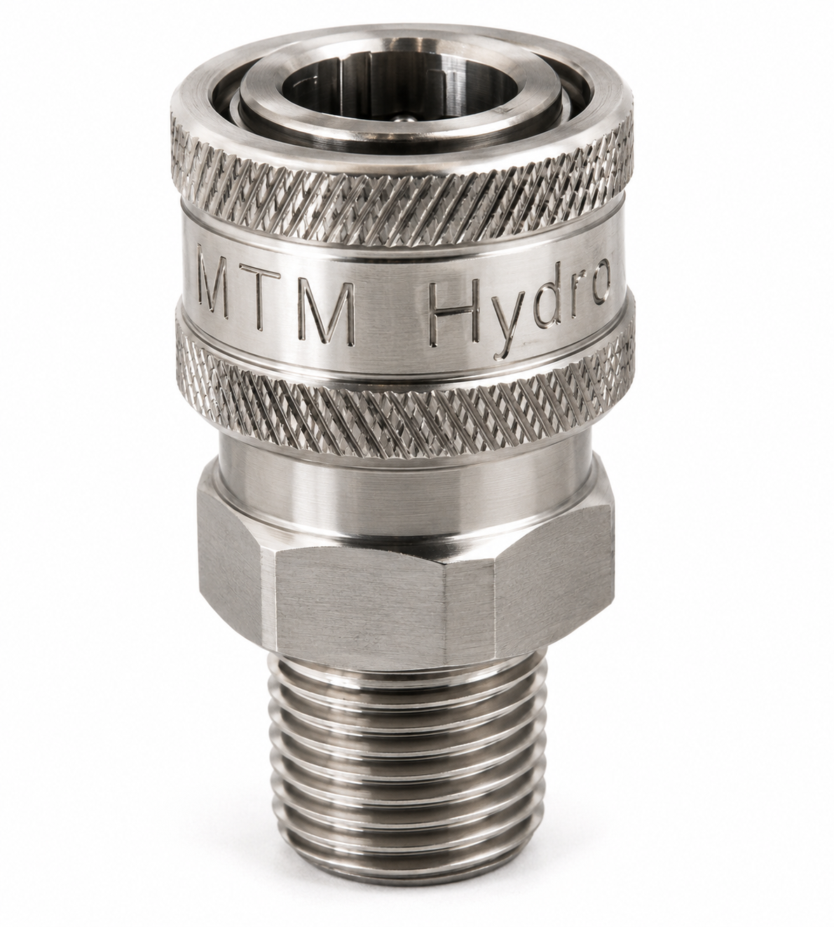 Stainless Steel 3/8" Quick Connect Socket x 3/8" MPT