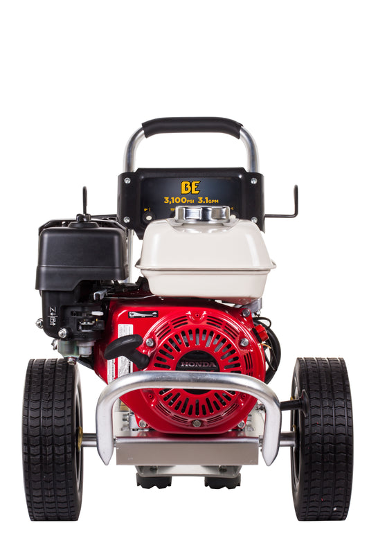 3100 PSI 3.1GPM Cold Water Gas Pressure Washer Honda GX200 and General Triplex Pump on Aluminum Frame