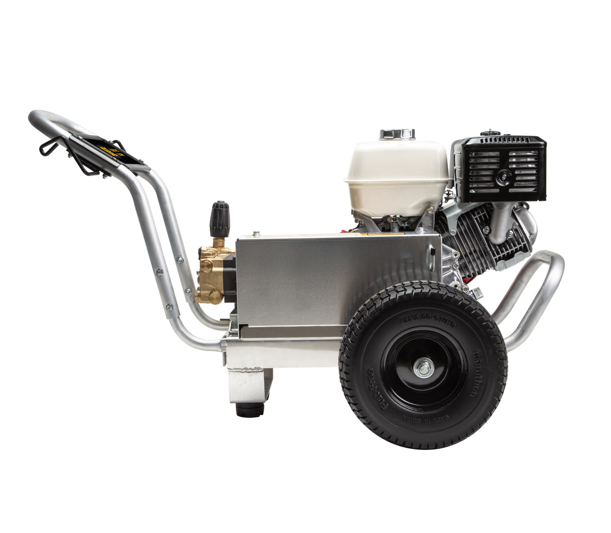 4200PSI 4.2GPM Cold Water Gas Pressure Washer Honda GX390 and GP Triplex Pump on Aluminum Frame