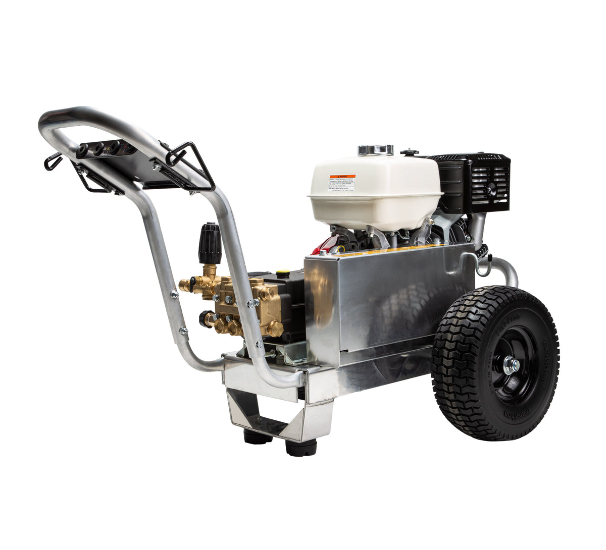 4200PSI 4.2GPM Cold Water Gas Pressure Washer Honda GX390 and GP Triplex Pump on Aluminum Frame