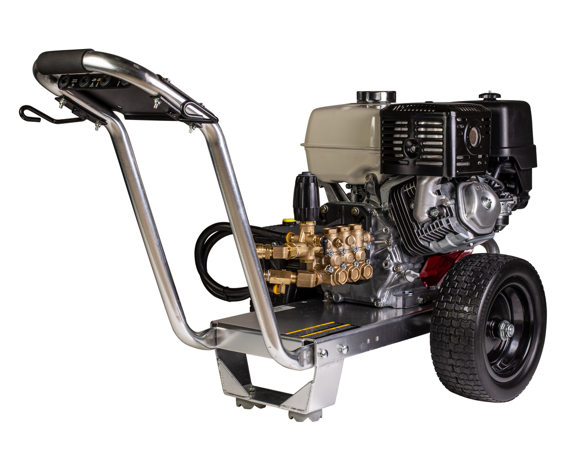4200 PSI 4.2 GPM Cold Water Gas Pressure Washer Honda GX390 Engine and General Triplex Pump on Aluminum Frame