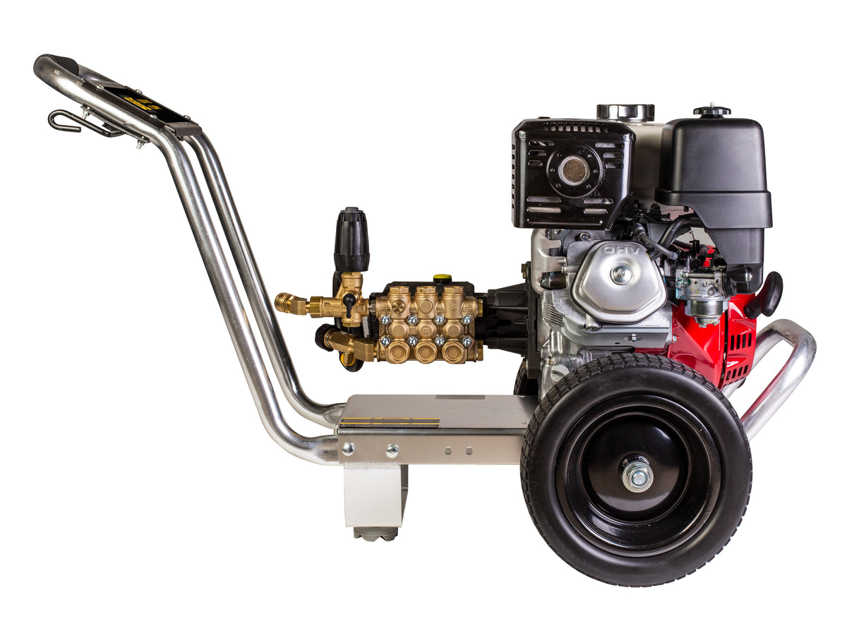 4200 PSI 4.2 GPM Cold Water Gas Pressure Washer Honda GX390 Engine and General Triplex Pump on Aluminum Frame