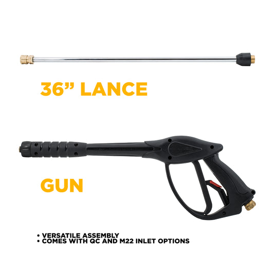 36" Replacement Pressure Washer Gun & Wand Assembly