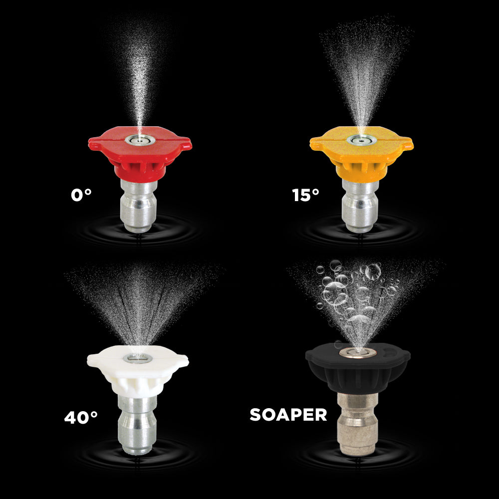 25° Quick Connect Spray Pressure Washer Green Nozzle - 7.5 Orifice