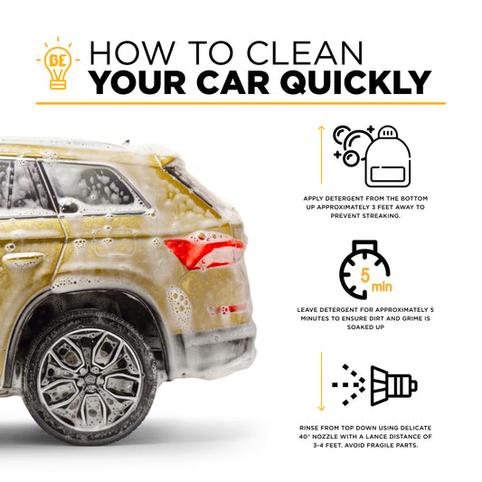 Pressure Washer 100 ft x 3/8 - inch 4500 PSI Grey Non Marking Hose with Quick Connect