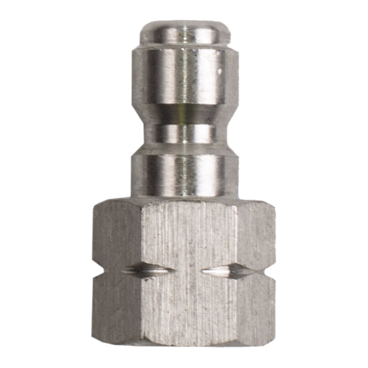 PW 1/4" FNPT x Quick Connect 6,000 PSI Stainless Steel Fitting (Plug)