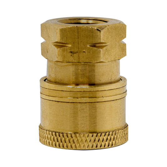 PW 1/4" FNPT x Quick Connect 5,000 PSI Brass Fitting (Coupler)