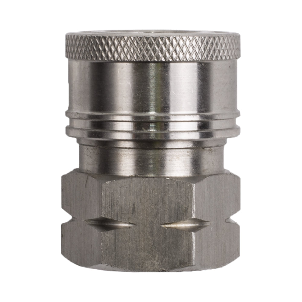 PW 3/8" FNPT x Quick Connect 6,000 PSI Stainless Steel Fitting (Coupler)