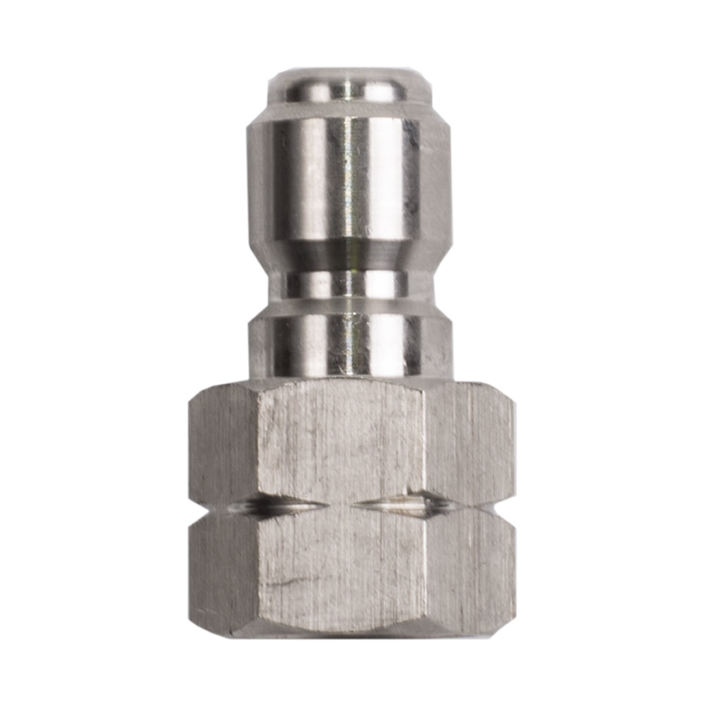 PW 3/8" FNPT x Quick Connect 6,000 PSI Stainless Steel Fitting (Plug)