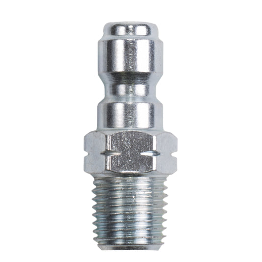 PW 1/4" MNPT x Quick Connect 5,000 PSI Coated Steel Fitting (Plug)