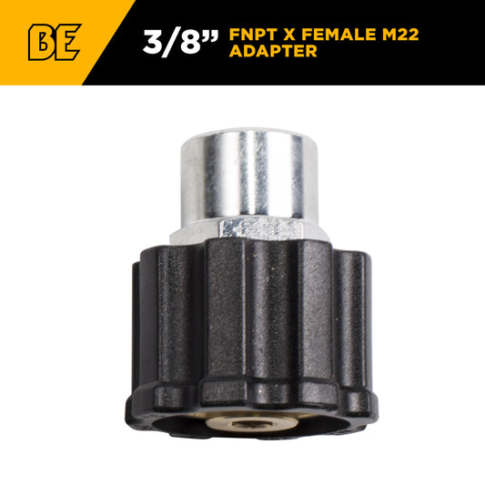 PW Female M22 x 3/8" FNPT Adapter Fitting