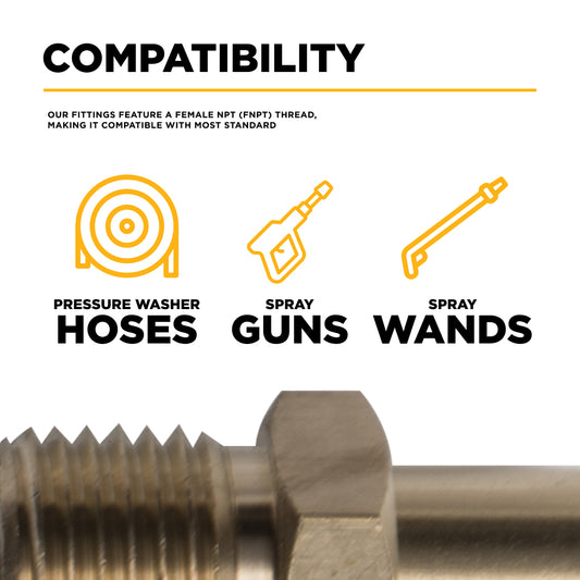 PW Male M22 x 1/4" FNPT Adapter Fitting