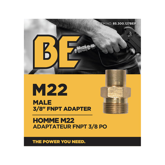 PW Male M22 x 3/8" FNPT Adapter Fitting