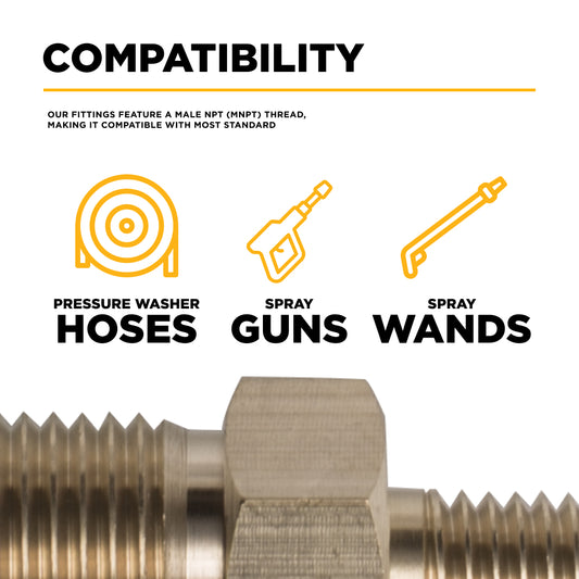 PW Male M22 x 1/4" MNPT Adapter Fitting