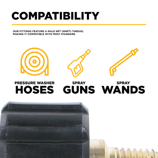 PW Female M22 x 3/8" MNPT Adapter Fitting