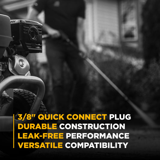 PW Female M22 x 3/8" Quick Connect Adapter Fitting (Plug)