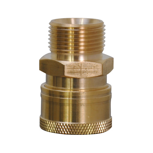 PW Male M22 x 3/8" Quick Connect Adapter Fitting (Coupler)