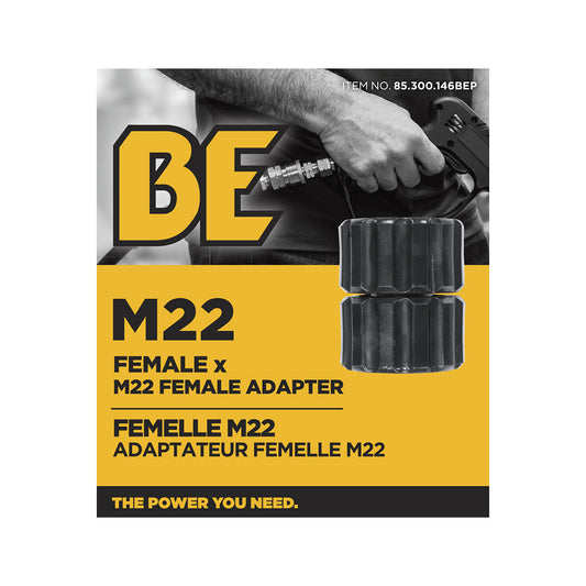 PW Female M22 x Female M22 Adapter Fitting