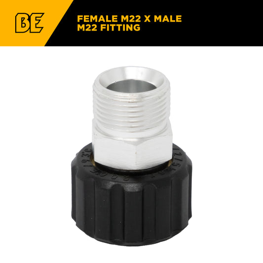PW Female M22 (14 mm) x Male M22 (15 mm) Adapter Fitting