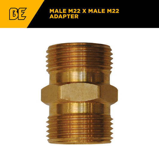 PW Male M22 x Male M22 Adapter Fitting