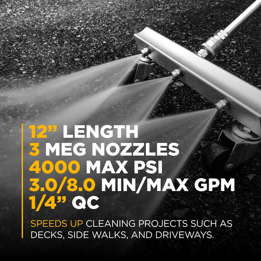 Pressure Washer 12-inch Water Broom Attachment