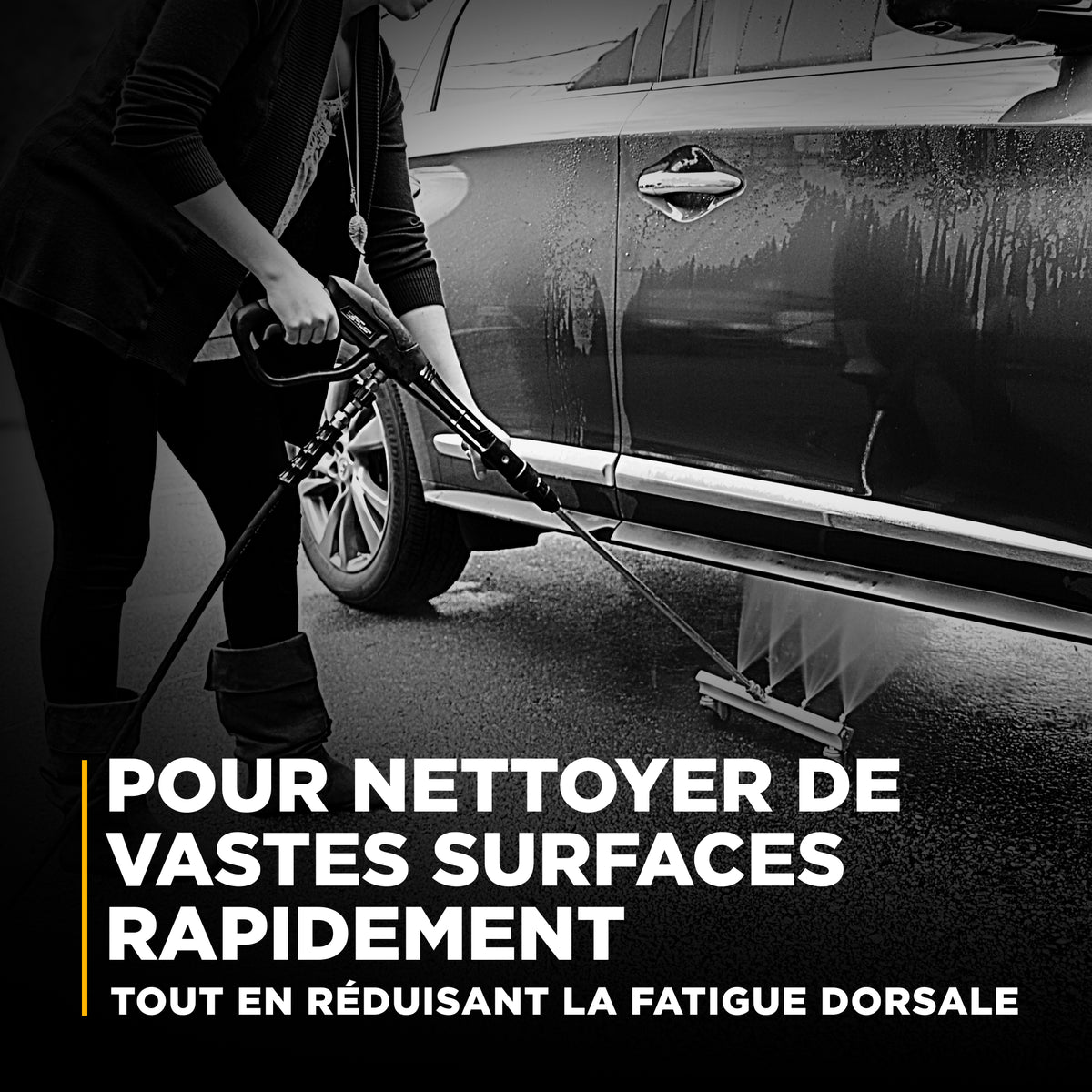 Pressure Washer 16-inch Under Car Water Broom Attachment