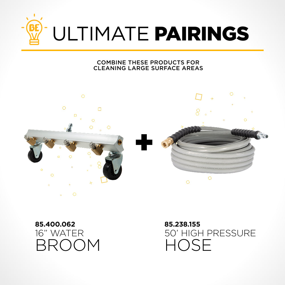 Pressure Washer 16-inch Under Car Water Broom Attachment