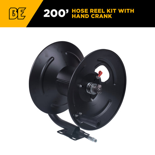 Pressure Washer 200 ft x 3/8 inch High Pressure Hose Reel