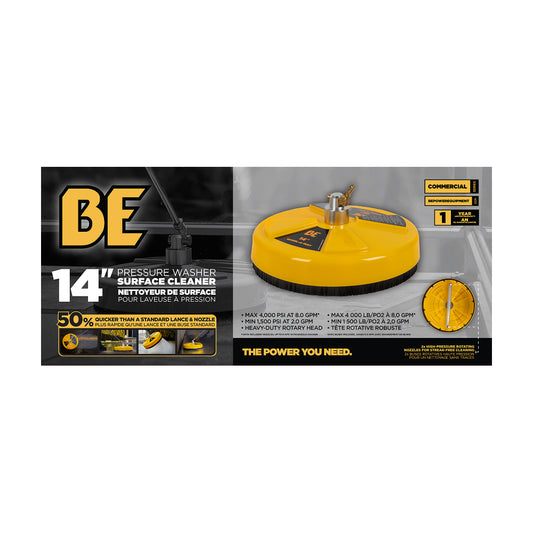 14" Whirl-A-Way Commercial Pressure Washer Surface Cleaner