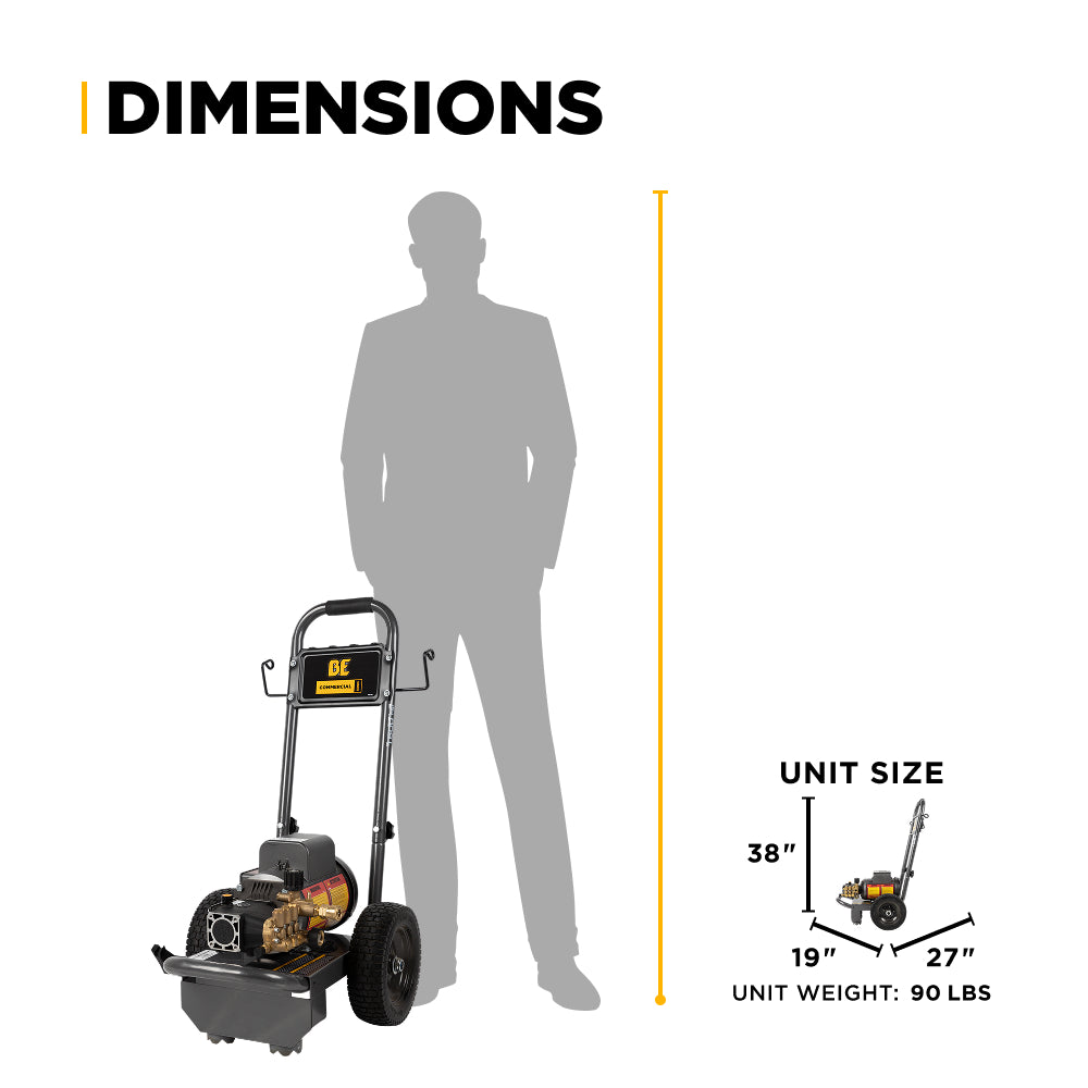 1500PSI 2GPM Cold Water Corded Electric Pressure Washer