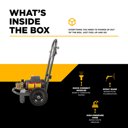 1500PSI 2GPM Cold Water Corded Electric Pressure Washer