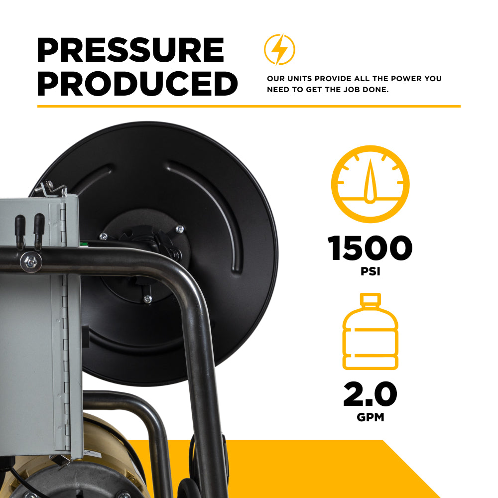 1500PSI 2.0GPM Wall Mounted Electric Pressure Washer