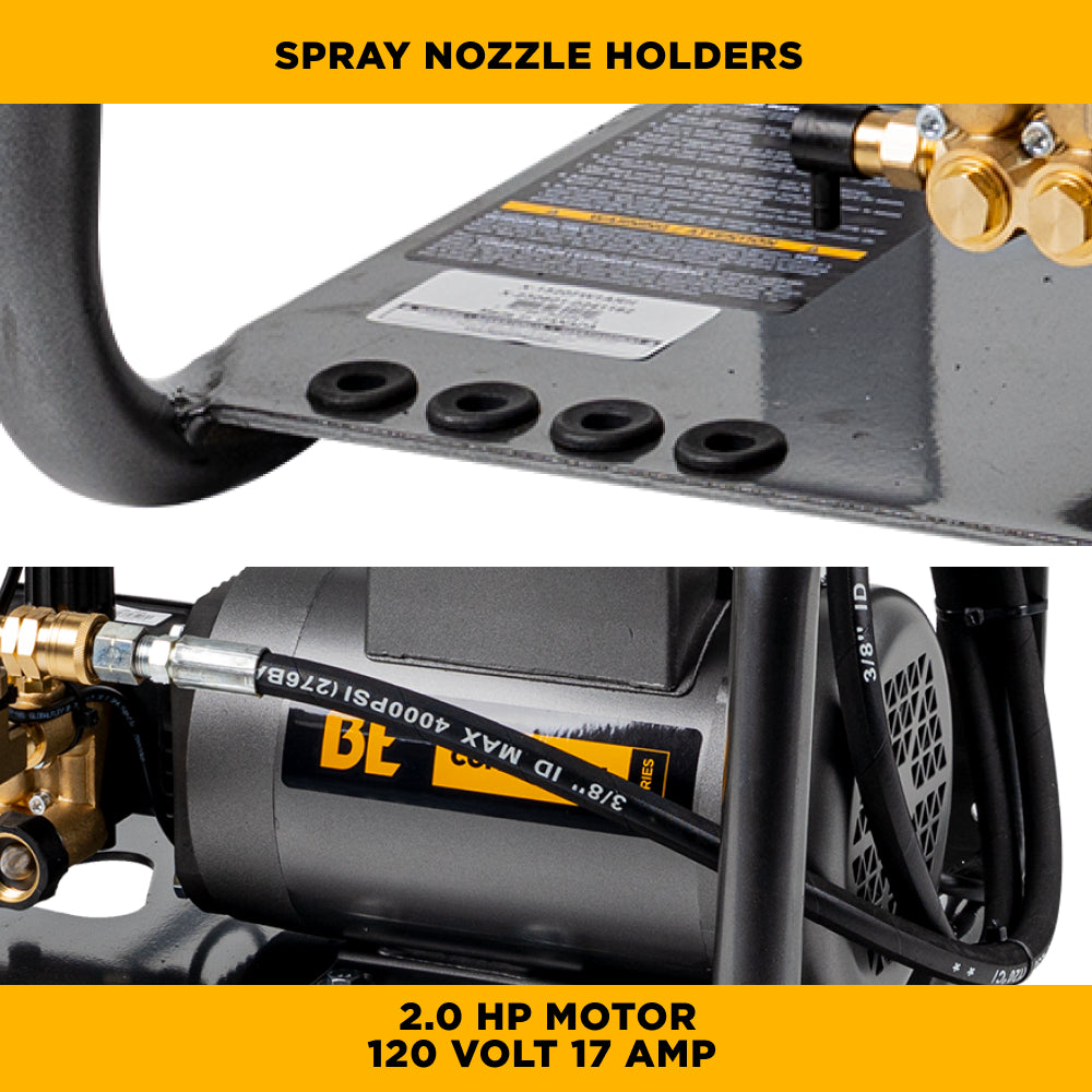 1500PSI 2.0GPM Wall Mounted Electric Pressure Washer