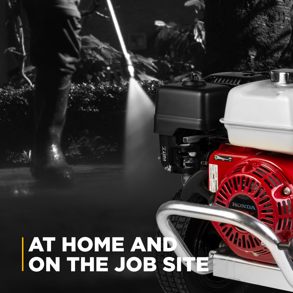 3100 PSI 3.1GPM Cold Water Gas Pressure Washer Honda GX200 and General Triplex Pump on Aluminum Frame