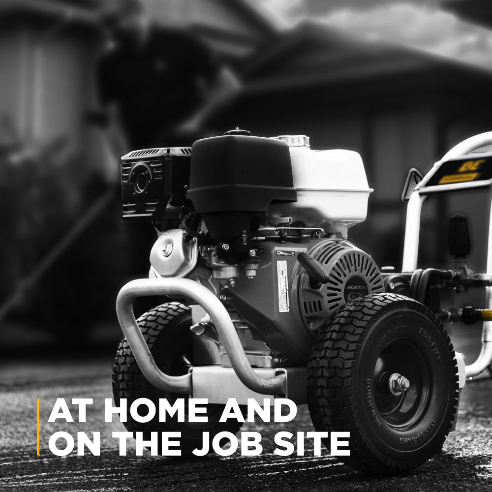 4200PSI 4.2GPM Cold Water Gas Pressure Washer Honda GX390 and GP Triplex Pump on Aluminum Frame