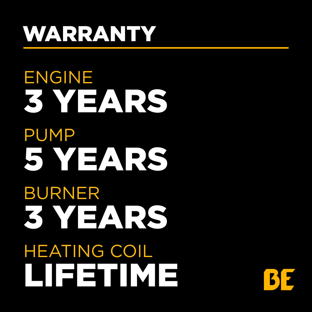 3500 PSI 8.5 GPM Gas Belt Drive Diesel Fired Truck Mount Hot Water Pressure Washer with Triplex Pump