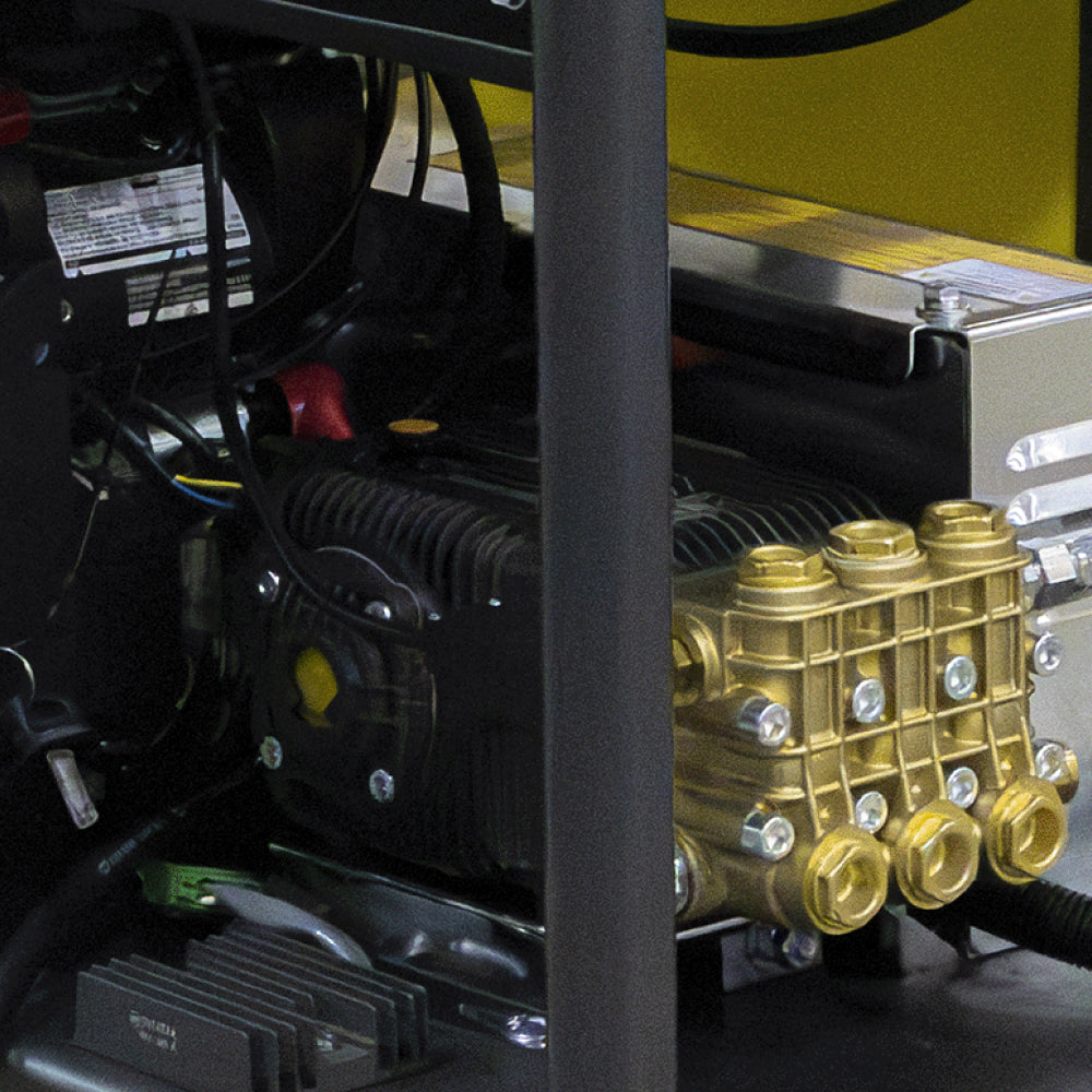3500 PSI 8.5 GPM Gas Belt Drive Diesel Fired Truck Mount Hot Water Pressure Washer with Triplex Pump