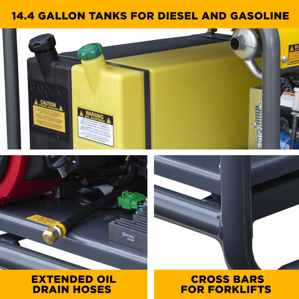 3500 PSI 8.5 GPM Gas Belt Drive Diesel Fired Truck Mount Hot Water Pressure Washer with Triplex Pump