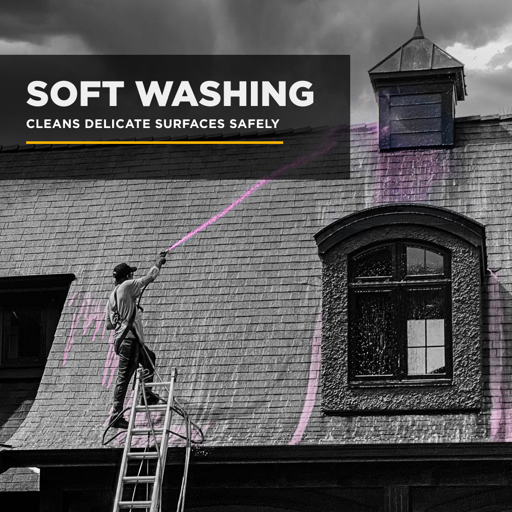 300 PSI 11 GPM Gas Direct Drive Commercial Mobile Soft Wash System