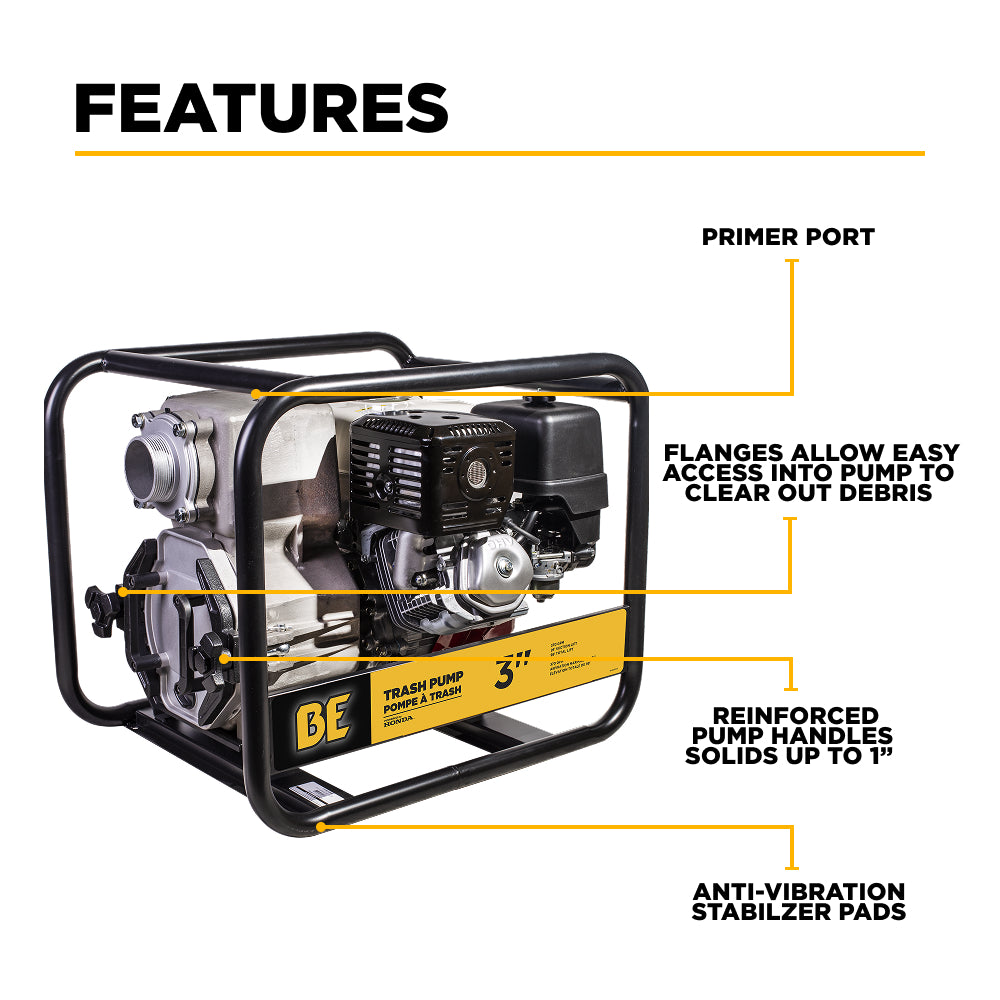 BE 3"-Trash Transfer Pump