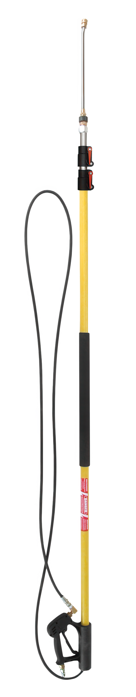 18' Telescoping Wand, includes lever locks, gun, wand and hose
